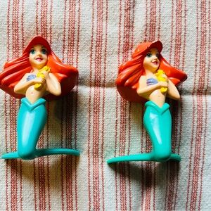 Vintage 1989 Disney The Little Mermaid Ariel McDonald’s Happy Meal Toy Set of 2